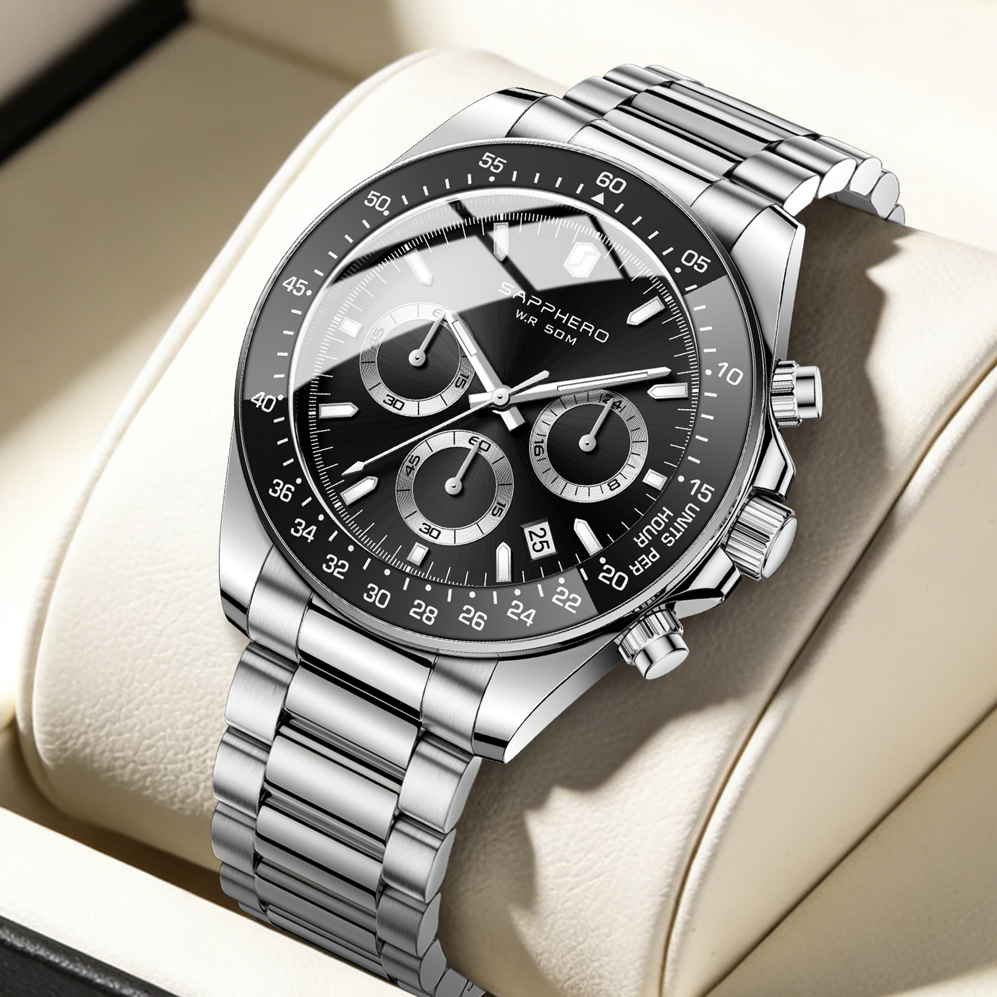 Electronics Gadgets For Men - SAPPHERO Fashionable Men's Watch Date Display