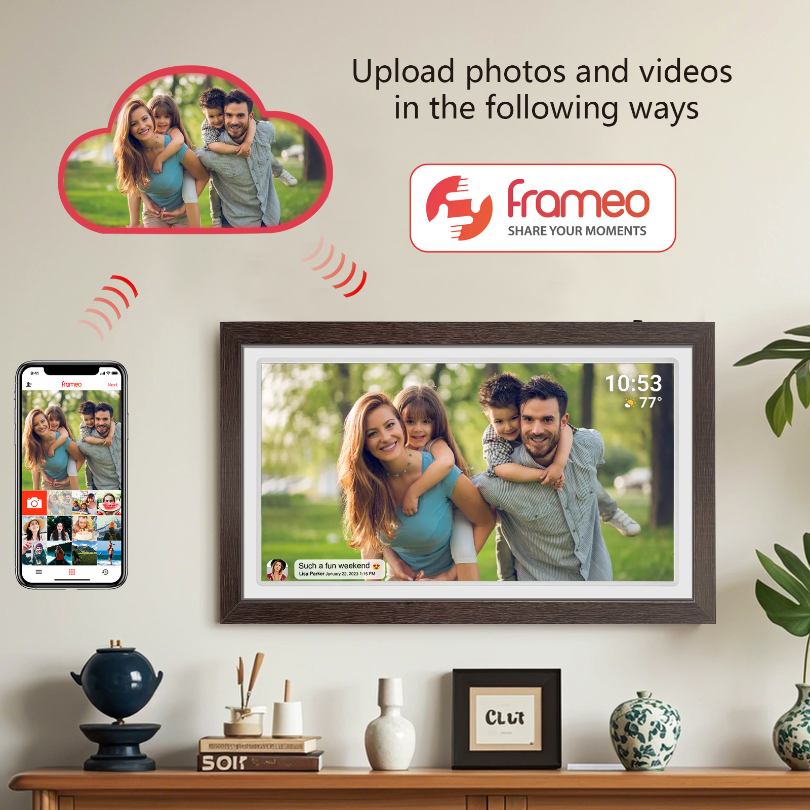 21.5-Inch WiFi digital photo f - Digital Photo Frame Wifi review and price