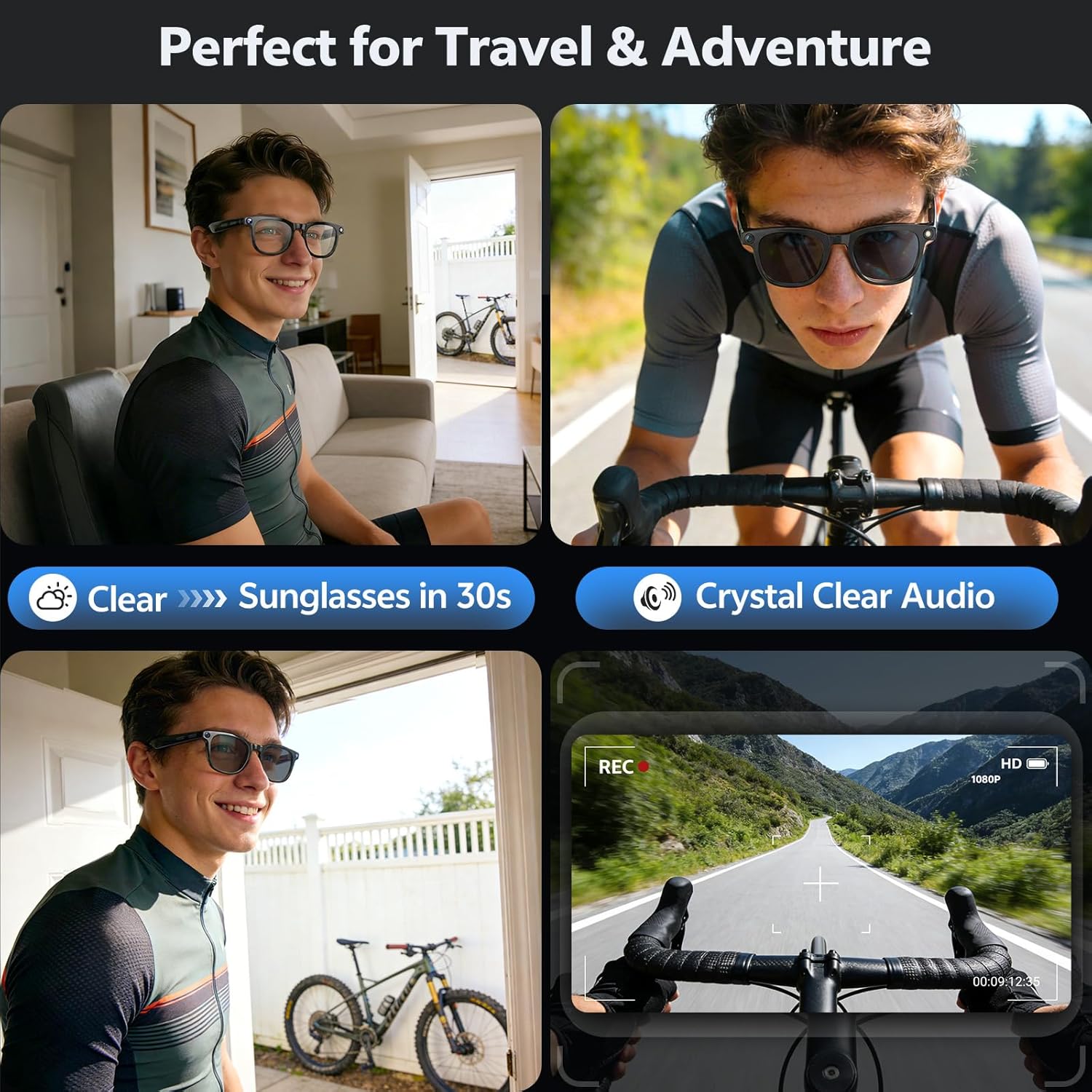 2026 4K 8MP Smart Glasses Men  - Electronics Gadgets For Men review and price
