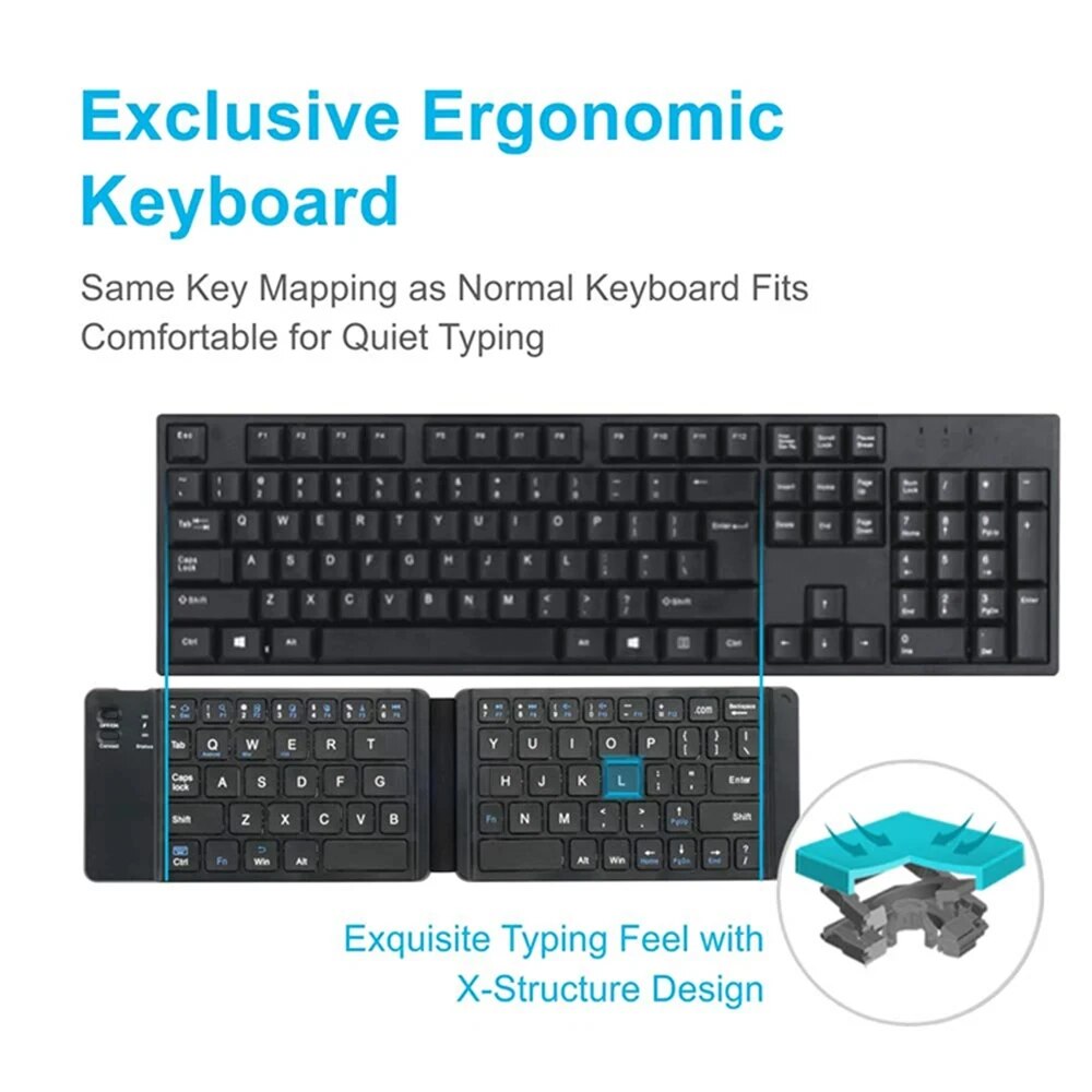 Folding Bluetooth Keyboard For - Wireless Keyboard Mini review and price