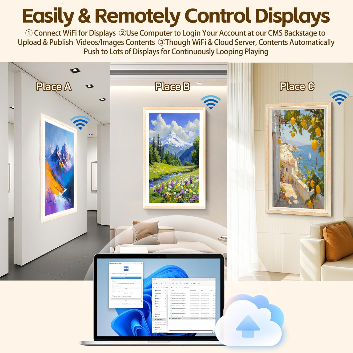 21.5 24 32 Inch Large Digital  - Digital Photo Frame Wifi review and price