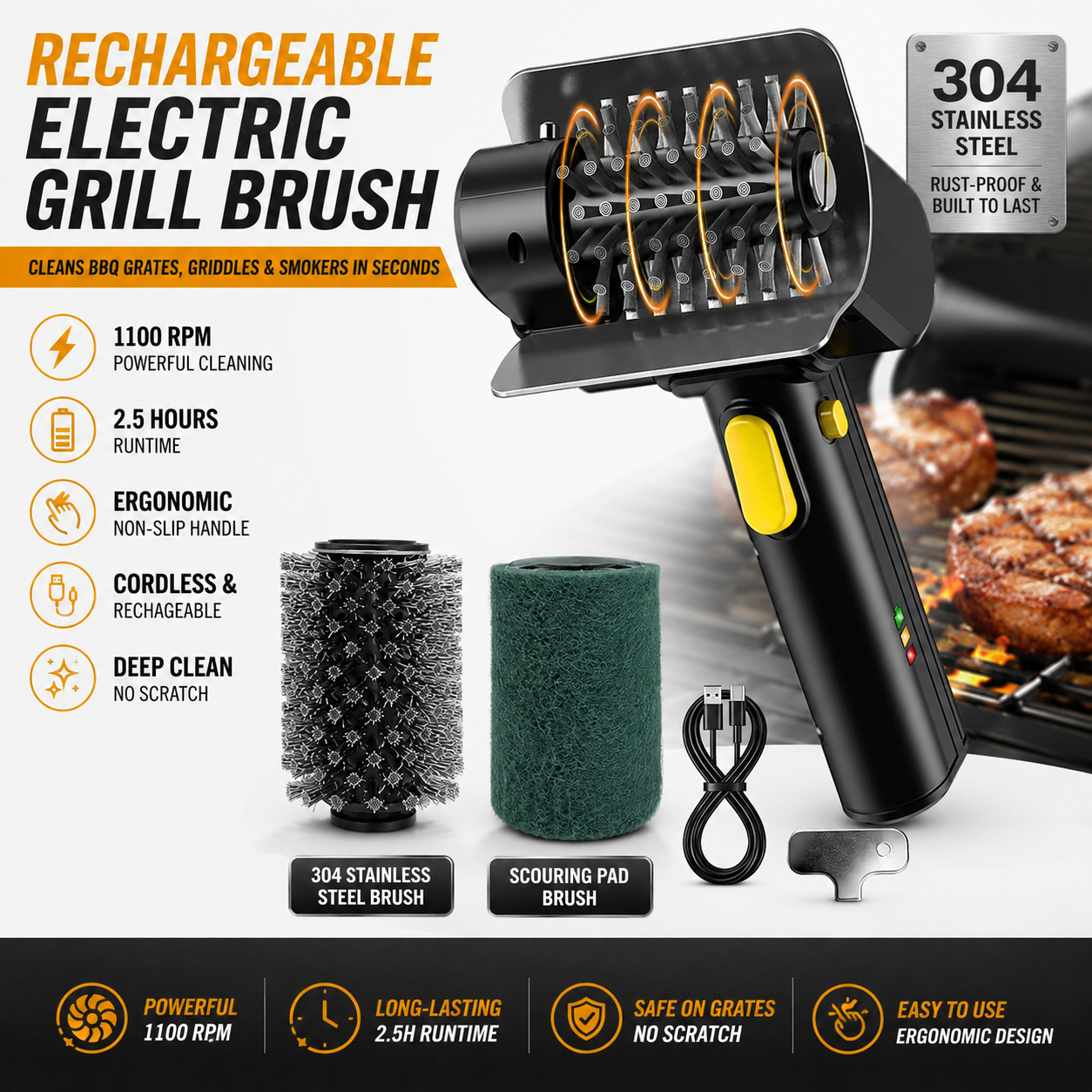 Rechargeable Electric Grill Br - Kitchen Electronics Gadgets review and price