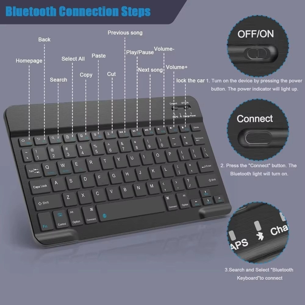 Bluetooth 5.0 Wireless Keyboar - Wireless Keyboard Mini review and price