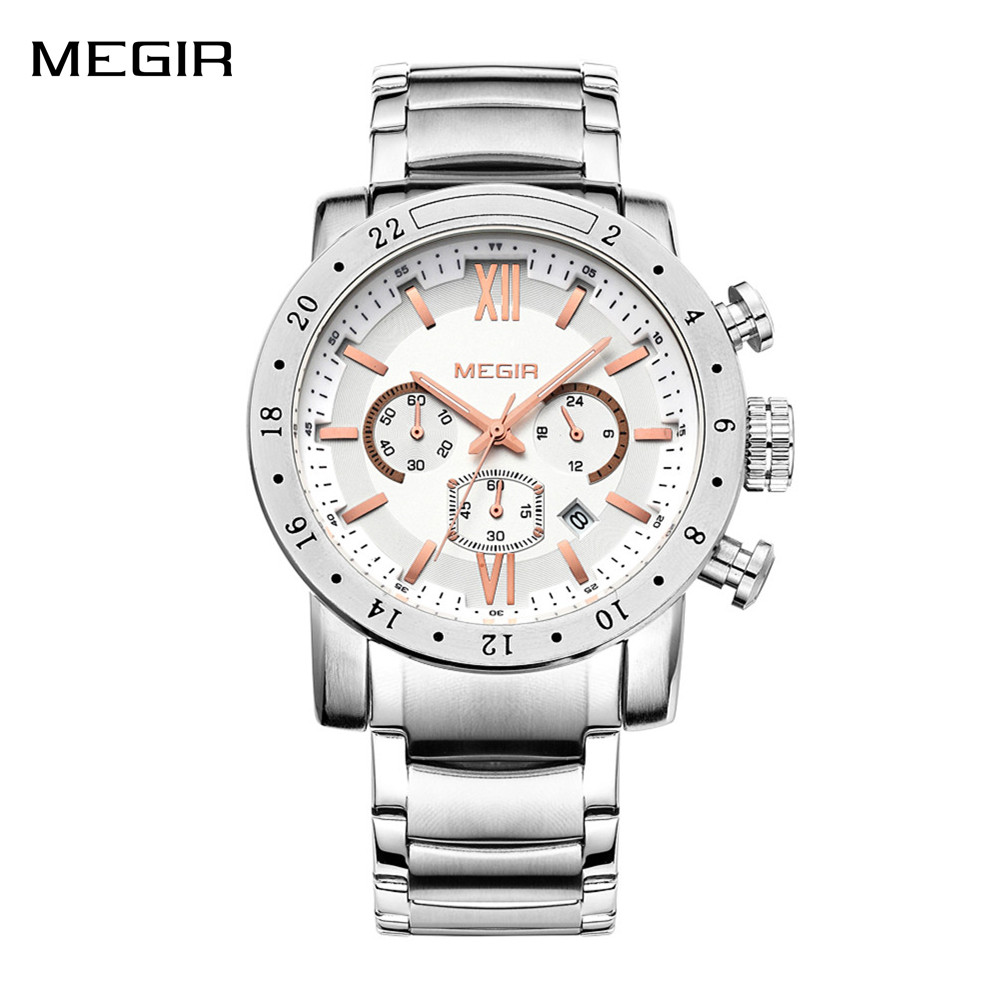 MEGIR Stainless Steel Casual W - Electronics Gadgets For Men review and price
