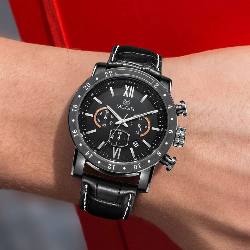 MEGIR Stainless Steel Casual W - Electronics Gadgets For Men review and price