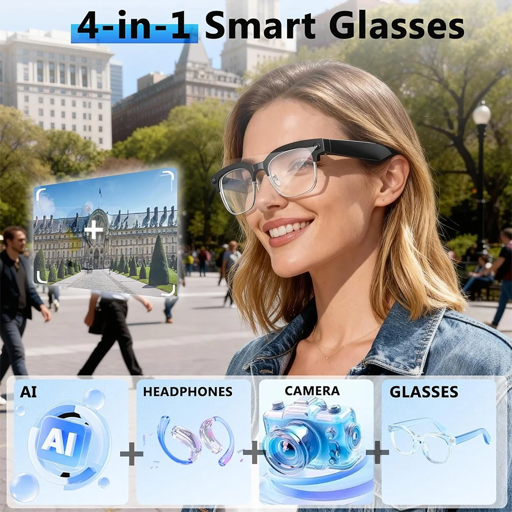 4K Smart AI Glasses 8MP Camera - Electronics Gadgets For Men review and price