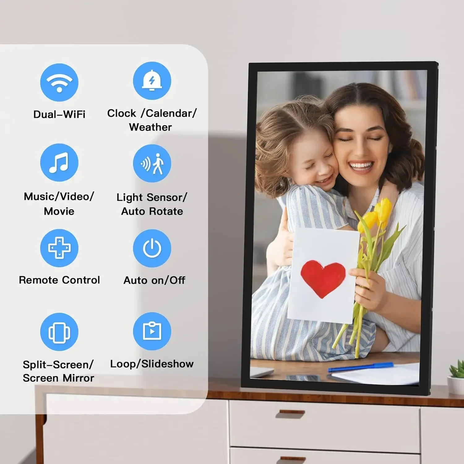 Large Digital Picture Frame 21 - Digital Photo Frame Wifi review and price