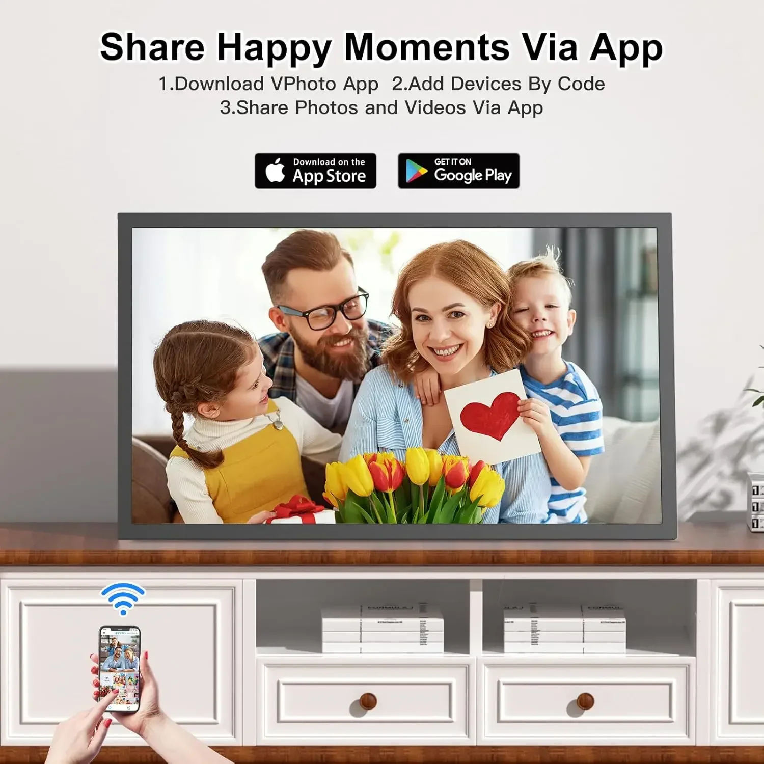 Large Digital Picture Frame 21 - Digital Photo Frame Wifi review and price