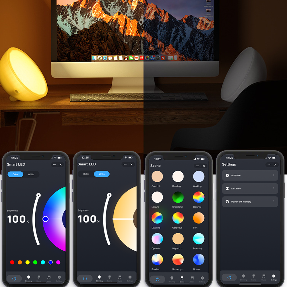 WiFi+Bluetooth Smart Portable  - Rgb Desk Lamp Smart review and price