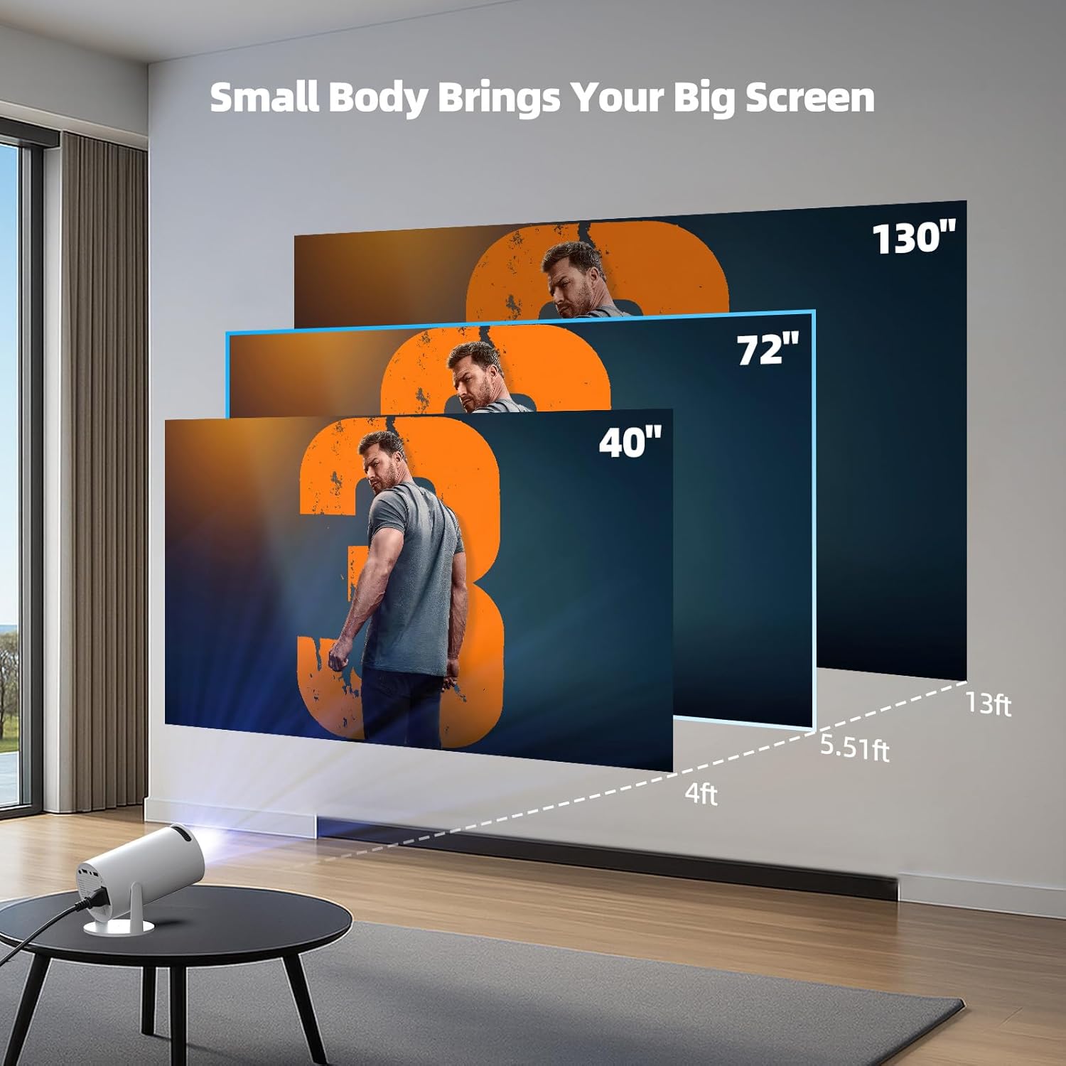 Mini Projector with WiFi and B - Mini Projector Portable review and price