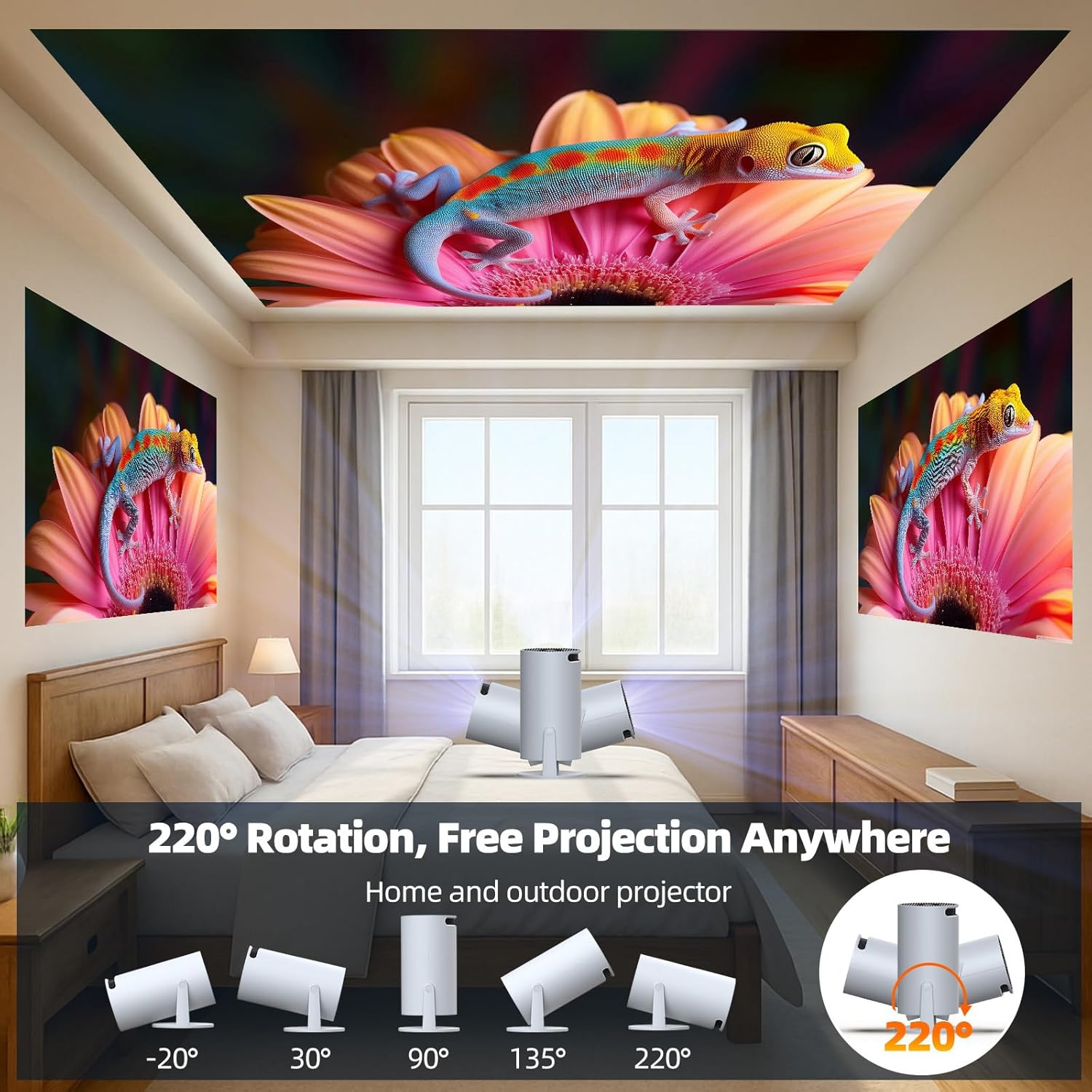 Mini Projector with WiFi and B - Mini Projector Portable review and price