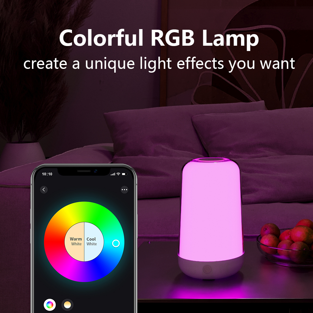 Smart Touch Bedside Table Lamp - Rgb Desk Lamp Smart review and price