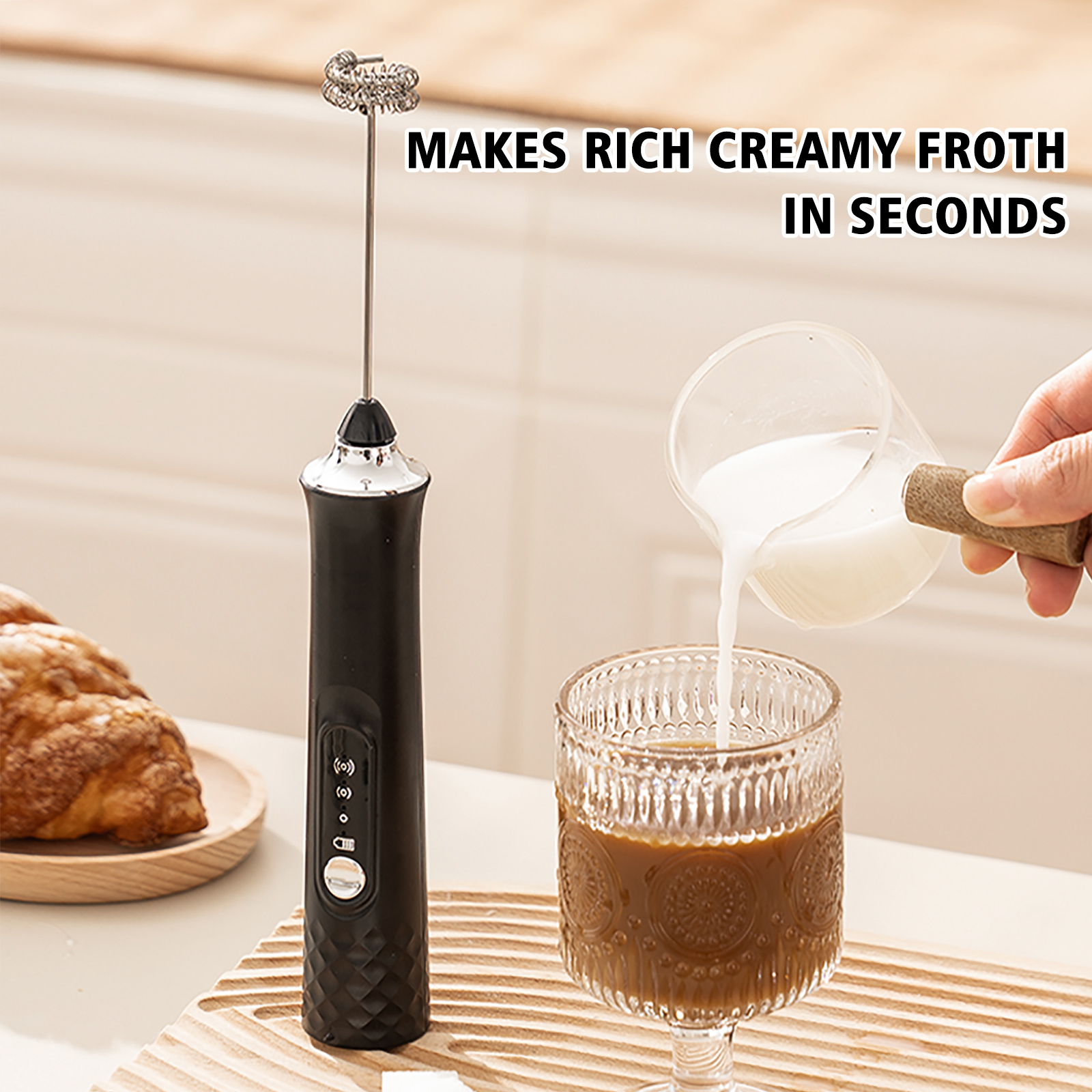 Powerful Electric Milk Frother - Kitchen Electronics Gadgets review and price