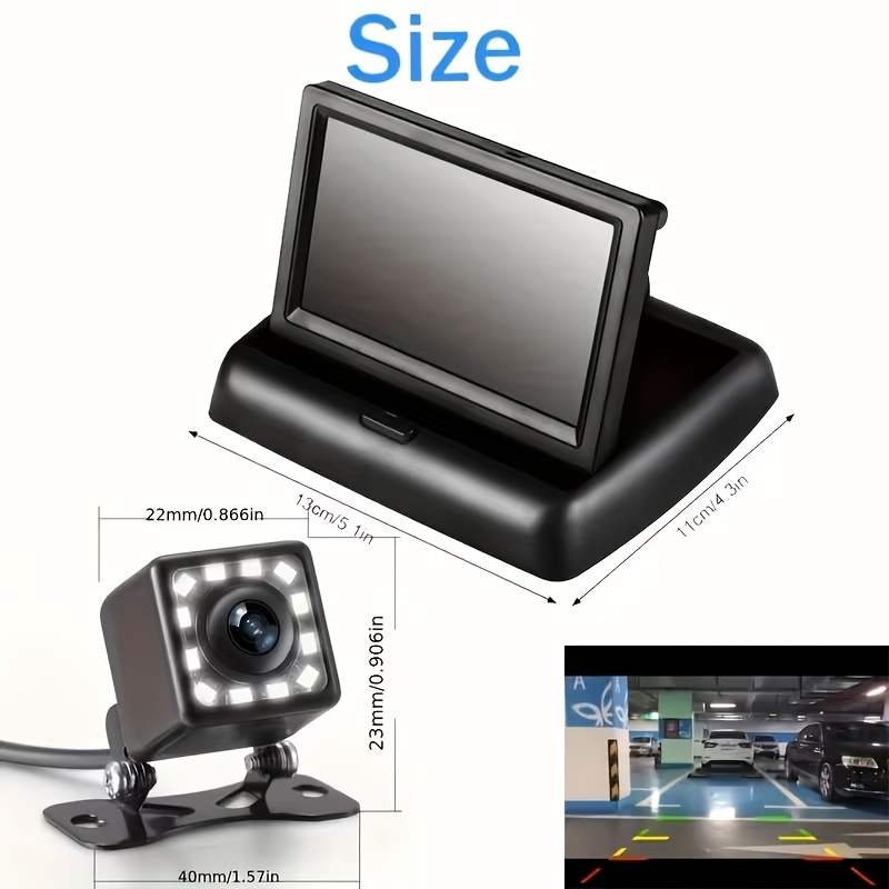 4.3in Folden Car Backup Camera - Compact Camera Mirrorless review and price