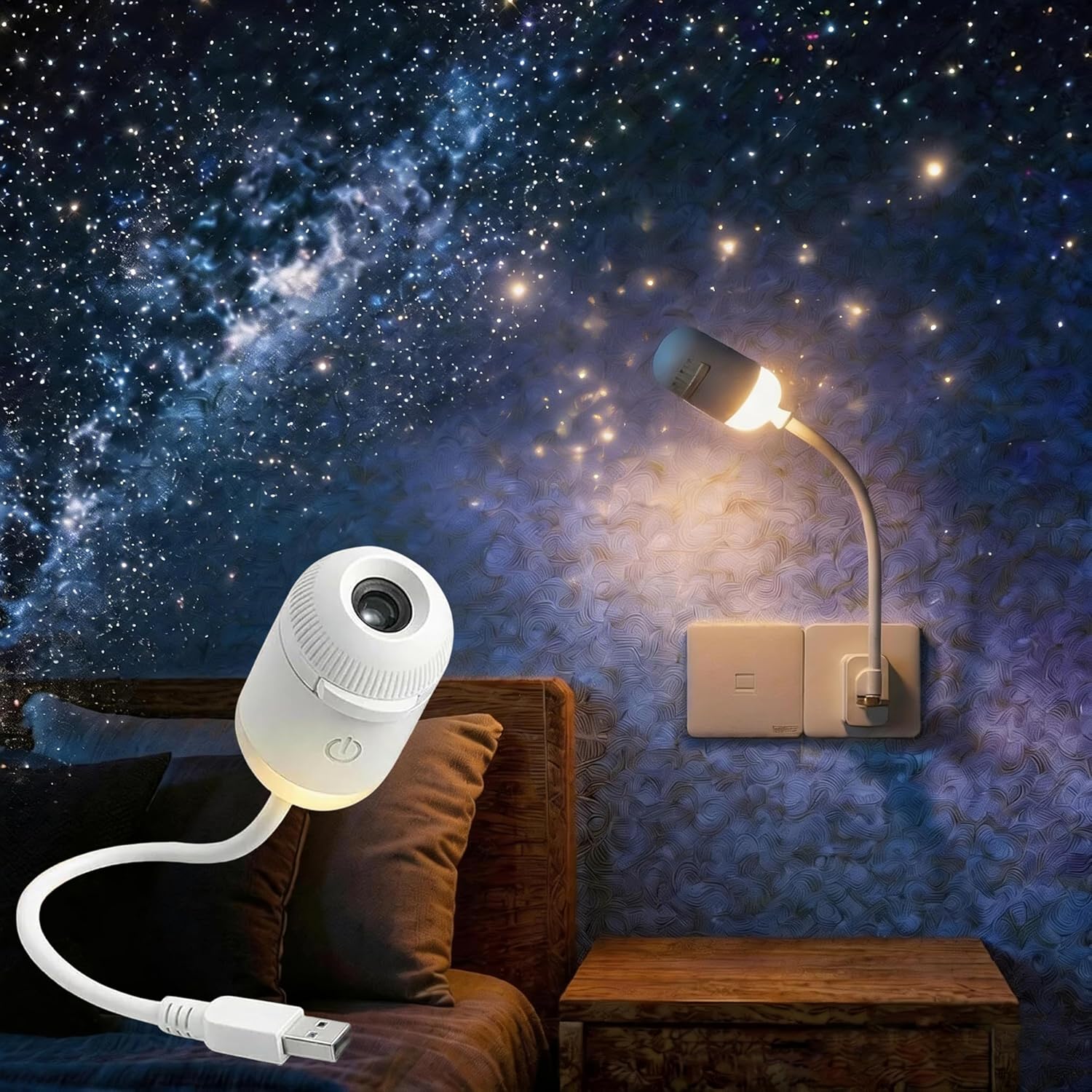 2-in-1 Galaxy Projector Night  - Mini Projector Portable review and price