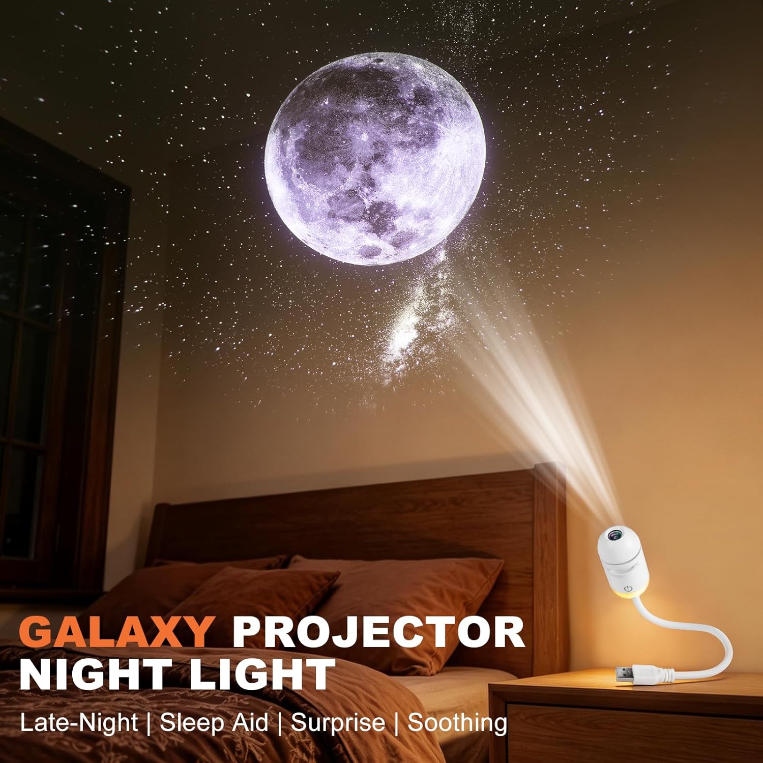 2-in-1 Galaxy Projector Night  - Mini Projector Portable review and price