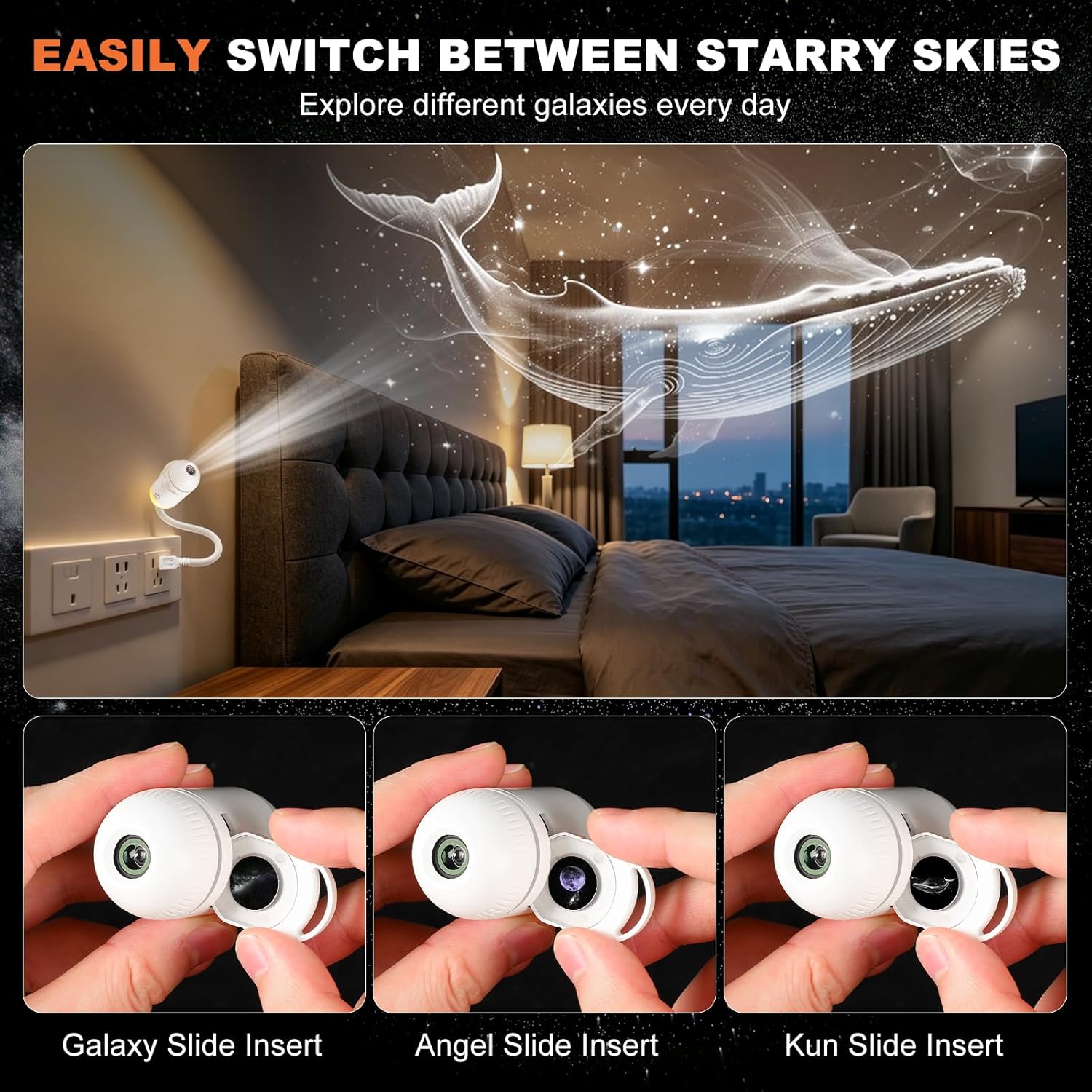 2-in-1 Galaxy Projector Night  - Mini Projector Portable review and price