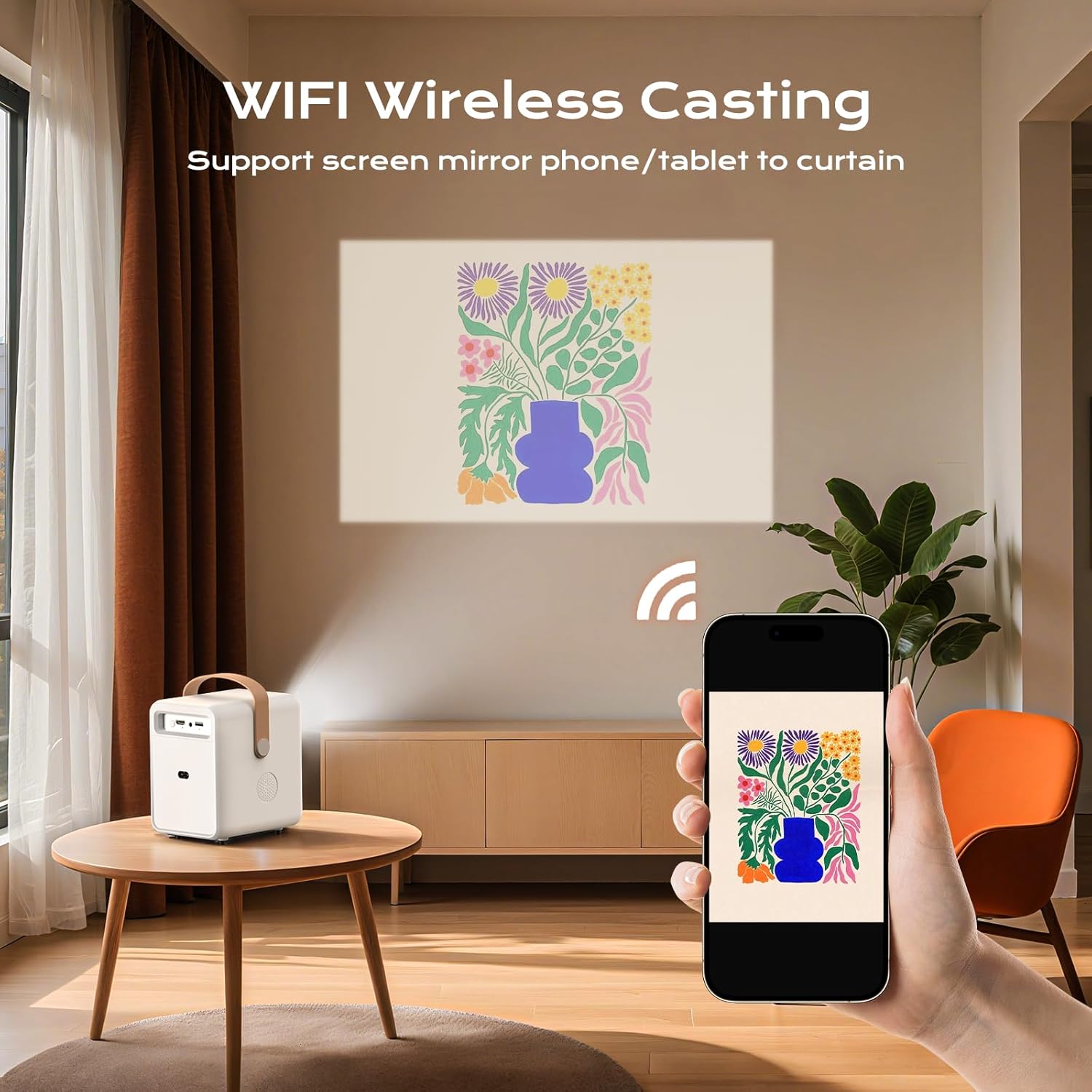 Mini Projector WiFi for Tuftin - Mini Projector Portable review and price