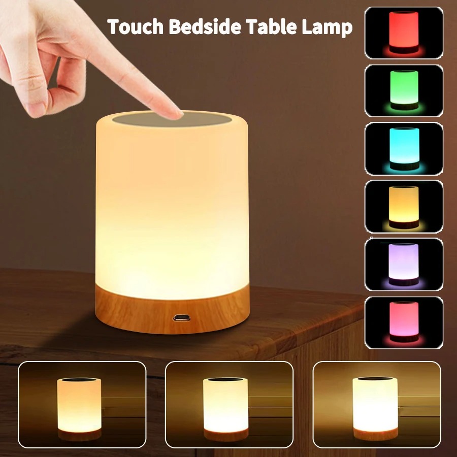 16 Colors Smart Touch Bedside  - Rgb Desk Lamp Smart review and price