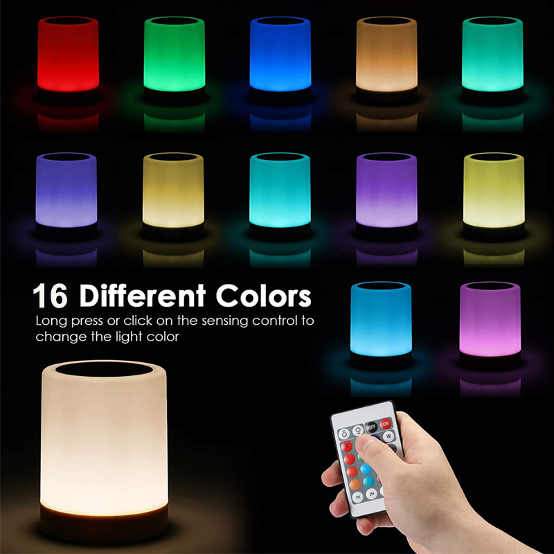16 Colors Smart Touch Bedside  - Rgb Desk Lamp Smart review and price